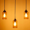 Wisząca lampa na listwie Bistro 33-00545 Candellux szklane tuby czarne