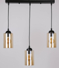 Wisząca lampa na listwie Bistro 33-00545 Candellux szklane tuby czarne