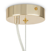 Ażurowa lampa wisząca Tissage MOD490PL-01G Maytoni tuba złota