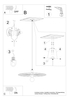 Wisząca lampa Sirkel TH.145 Thoro regulacja drut nad stół czarna