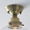 Lampa sufitowa vintage L&-197687 Light& szklany klosz mosiądz