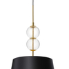 Wisząca lampa materiałowa 11107102 stylowy żyrandol czarny