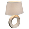 Abażurowa LAMPA stołowa JEREMY 21641T Globo ceramiczna stojąca LAMPKA nocna