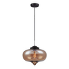 Wisząca LAMPA HEART MDM2096/1 C Italux szklana OPRAWA zwis szkło dymione