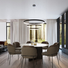 Wisząca lampa Rio TH.176 Thoro LED 80W 3000K pierścienie do salonu biała