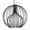 Industrialna LAMPA wisząca K-3405 czarny Kaja druciana OPRAWA metalowy ZWIS klatka czarna