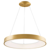 Wisząca LAMPA okrągła GIULIA 5304-880RP-GD-3 Italux metalowa OPRAWA pierścień LED 80W 3000K zwis ring złoty