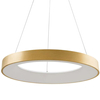 Wisząca LAMPA okrągła GIULIA 5304-880RP-GD-3 Italux metalowa OPRAWA pierścień LED 80W 3000K zwis ring złoty