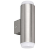Zewnętrzna LAMPA ścienna CATANIA 8938 Rabalux kinkiet OPRAWA okrągła LED 8W 4000K tuba IP44 satynowy chrom