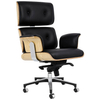 Fotel biurowy Lounge Business czarny sklejka jesion