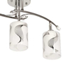 LAMPA sufitowa VEN W-N 0624/3 metalowa OPRAWA wzorki szklane tuby chrom białe