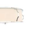 LAMPA sufitowa Pirelo PL Cromo Orlicki Design klasyczna OPRAWA okrągły plafon abażurowy biały chrom