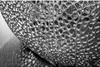 Stolik kawowy Leaf 40286 ażurowy metalowy srebrny 