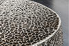 Stolik kawowy Leaf 40286 ażurowy metalowy srebrny 