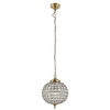 Wisząca lampa glamour Tanaro EH-TANARO-AB Endon kryształowa mosiądz