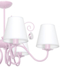 LAMPA sufitowa SARA MLP1052 Milagro dziecięca OPRAWA abażurowa crystal jasnoróżowa