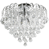 LAMPA sufitowa ELM5193/4 8C MDECO metalowa OPRAWA glamour z kryształkami chrom przezroczysta
