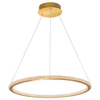 Wisząca LAMPA glamour MONTE LE41695 Luces Exclusivas metalowa OPRAWA pierścień ZWIS LED 48W 2935K modernistyczny ring złoty