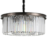 Okrągła lampa wisząca Sparkle SMP0097 Step kryształowa glamour brąz