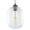 Owalna lampa wisząca Elio 3180 TK Lighting do salonu szklana przezroczysta