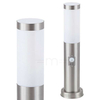 Zewnętrzna LAMPA stojąca INOX TORCH 8267 Rabalux metalowa OPRAWA słupek z czujnikiem ruchu tuba outdoor IP44 stal nierdzewna