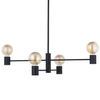 Wisząca LAMPA industrialna RADIUS 7931 Nowodvorski loftowa sufitowa sticks molekuły czarne