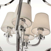 Wisząca LAMPA nowoczesna NEW YORK P04380WH Cosmolight abażurowy zwis do jadalni biały