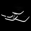 Plafon geometryczny 454 Domeno LED 42W 3000K-6000K kwadratowy czarny