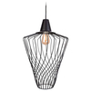 LAMPA wisząca WAVE L 8856 Nowodvorski druciana OPRAWA metalowy ZWIS industrialna klatka czarna