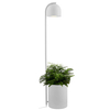 Dekoracyjna LAMPA stojąca BOTANICA 40850108 Kaspa podłogowa OPRAWA metalowa tuba z doniczką szara