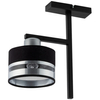 LAMPA sufitowa PRO 32152 Sigma metalowa OPRAWA abażurowa czarna srebrna