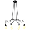 LAMPA wisząca BASSO 38-71057 Candellux industrialna OPRAWA pająk ZWIS metalowy czarny