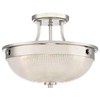 LAMPA sufitowa QZ/MANTLE/SF/IS Elstead QUOIZEL klasyczna OPRAWA szklana nikiel