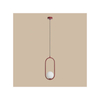 Wisząca lampa Riva 1086G15 metalowa kula ball czerwona