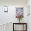 LAMPA wisząca Candi S Orlicki Design metalowa OPRAWA zwis pierścienie rings kula ball chrom