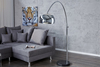 Lampa podłogowa Big Bow 21067 regulowana marmurowa podstawa chrom