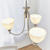 Lampa wisząca Alton 1805-3SC kielichy szkło opalowe satynowy chrom