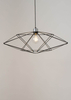 Wisząca lampa metalowa Vario czarna srebrna nad stół