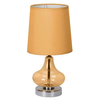 Abażurowa LAMPA stołowa ALLADINA 41-10933 Candellux stojąca LAMPKA biurkowa bursztynowa