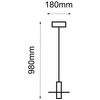 LAMPA wisząca ALVITO 0532 Amplex loftowa OPRAWA metalowy zwis tuby białe złote