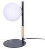 Lampa stołowa Tambo K-4955 ze sznurkiem jutowym biała czarna