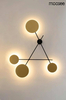  Lampa ścienna Metro MSE010400214 koła LED 42W złota