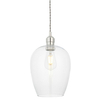 Wisząca lampa nad wyspę kuchenną L&-1100657 Light& szklana nikiel