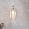 Wisząca lampa nad wyspę kuchenną L&-1100657 Light& szklana nikiel