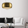 Wisząca LAMPA glamour VISTA P0076-05K-F4GQ Zumaline szklana OPRAWA z kryształkami ZWIS kropki galaktyka złota
