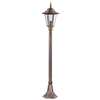 Zewnętrzna LAMPA stojąca K-6009B czarny/złoty Kaja klasyczna OPRAWA latarenka outdoor metalowa IP44 czarna złota