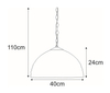 Wisząca lampa Sargan K-P161551 na łańcuchu multikolor