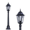 Zewnętrzna LAMPA stojąca K-6006A Kaja ogrodowa OPRAWA klasyczna latarenka outdoor metalowa IP44 czarna