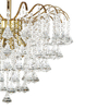 Glamour LAMPA sufitowa ELM5193/4 TR MDECO kryształowa OPRAWA crystal złota przezroczysta