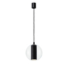 Wisząca lampa loftowa MERIDA 11094102 szklana kula przezroczysta